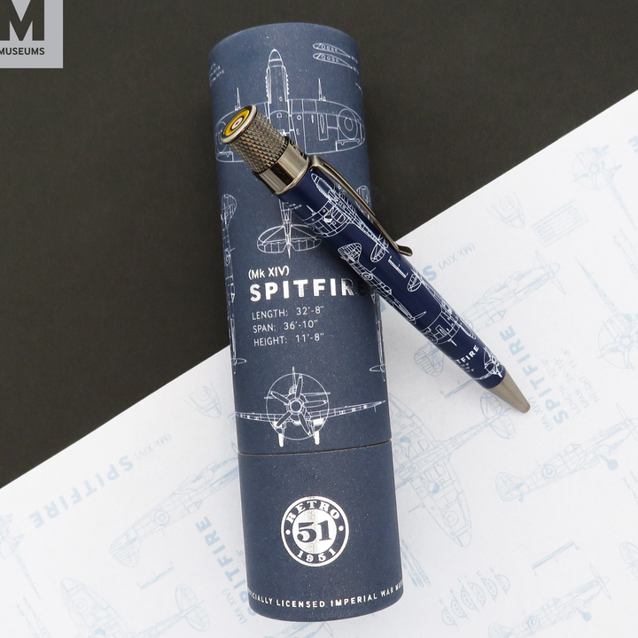 Retro 51 Imperial War Museums Spitfire Blueprint - Rollerball
