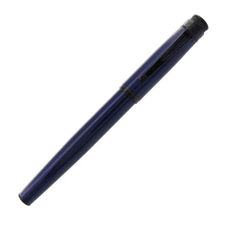 Retro 51 Tornado Stealth Lacquer Blue Black - Fountain Pen