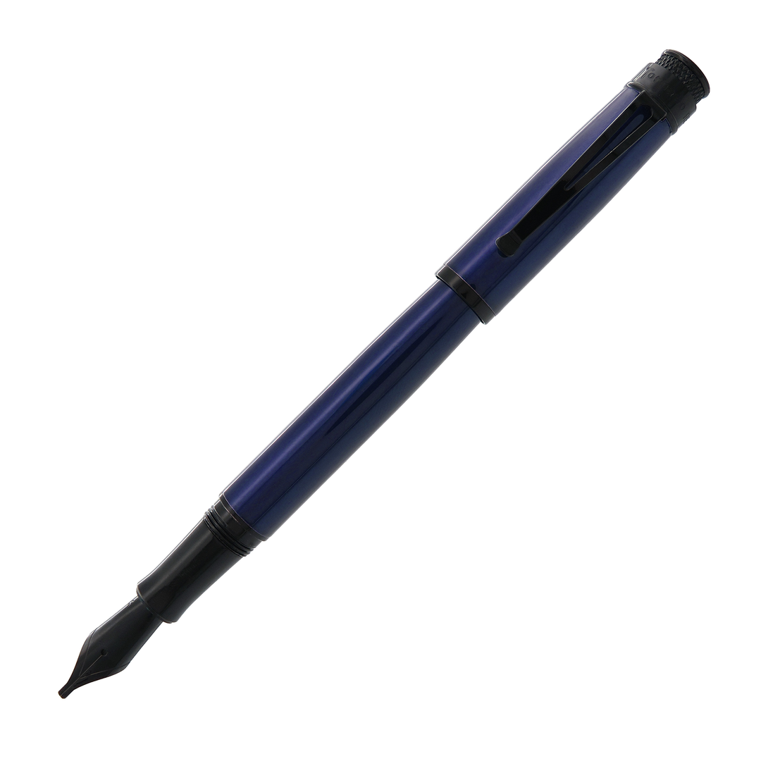 Retro 51 Tornado Stealth Lacquer Blue Black - Fountain Pen