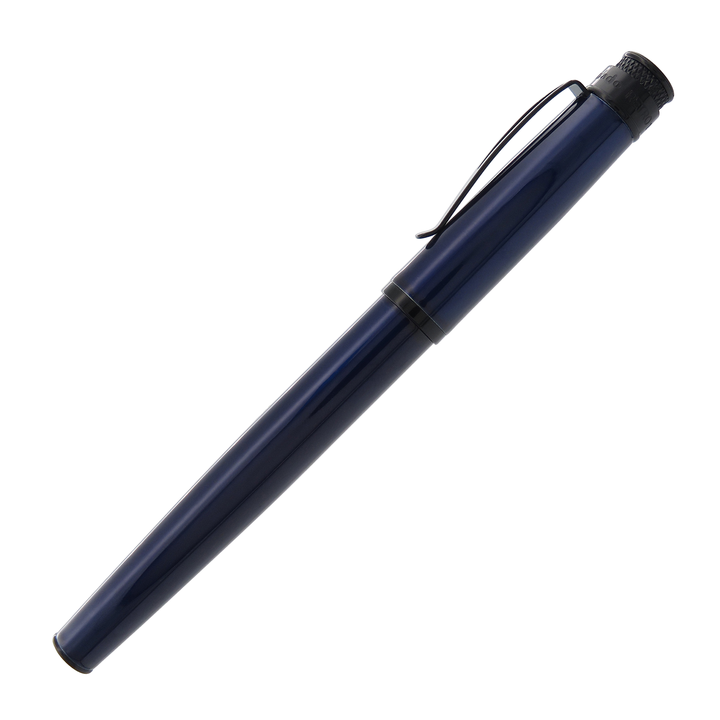 Retro 51 Tornado Stealth Lacquer Blue Black - Fountain Pen