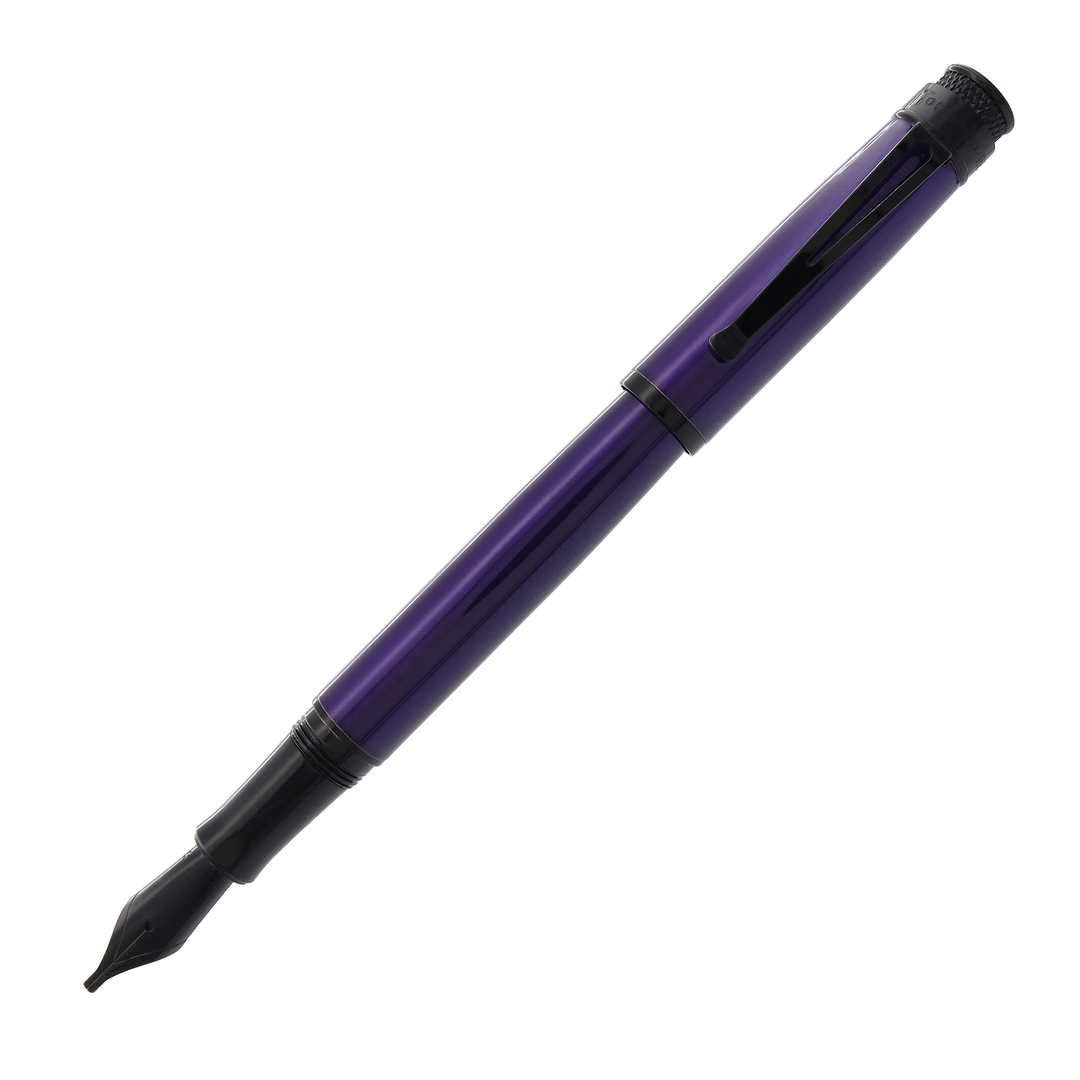 Retro 51 Tornado Stealth Lacquer Midnight Purple - Fountain Pen