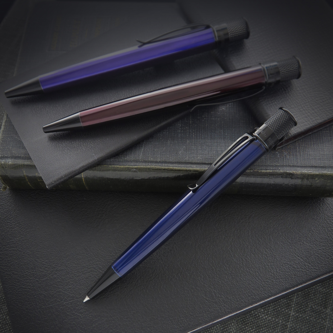 Retro 51 Tornado Stealth Blue Black  - Rollerball