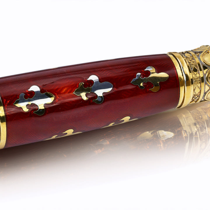 Michel Perchin Red Fleur De Lis