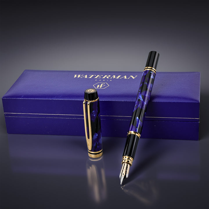 Waterman Le Man Rhapsody Blue marbled Fountain Pen