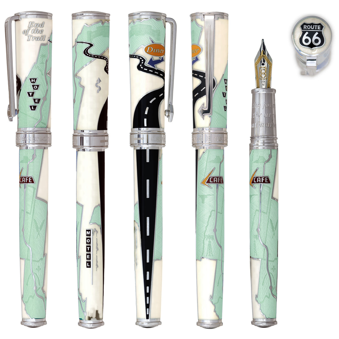 David Oscarson Route 66- Fountain Pen - Rollerball
