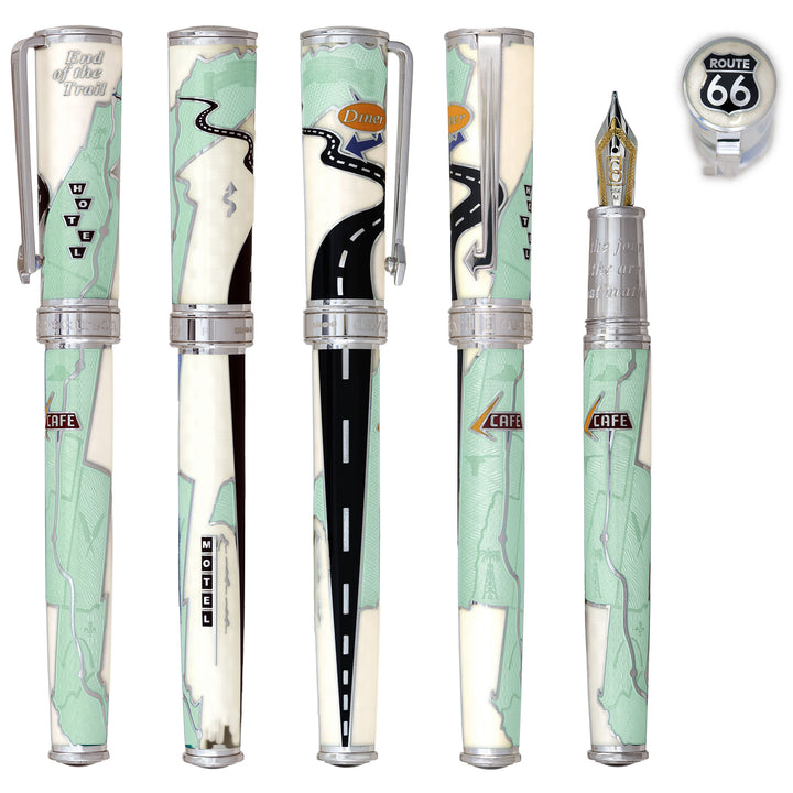 David Oscarson Route 66- Fountain Pen - Rollerball