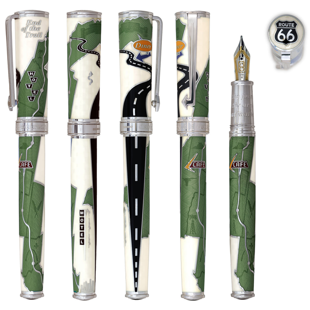 David Oscarson Route 66- Fountain Pen - Rollerball