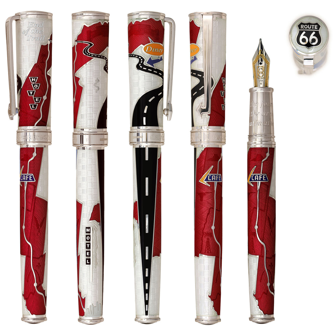 David Oscarson Route 66- Fountain Pen - Rollerball