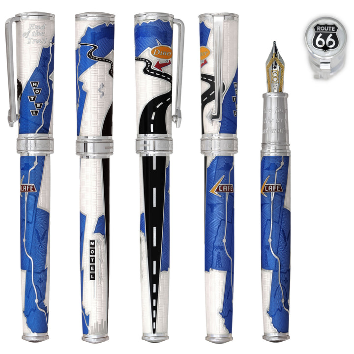 David Oscarson Route 66- Fountain Pen - Rollerball