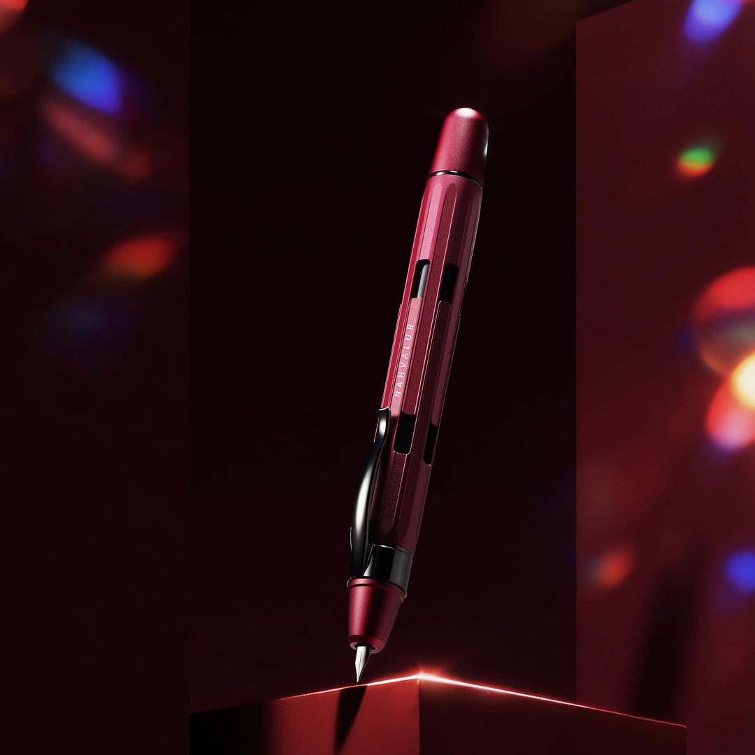 Nahvalur Eclipse Emerald And Ruby Fountain Pens