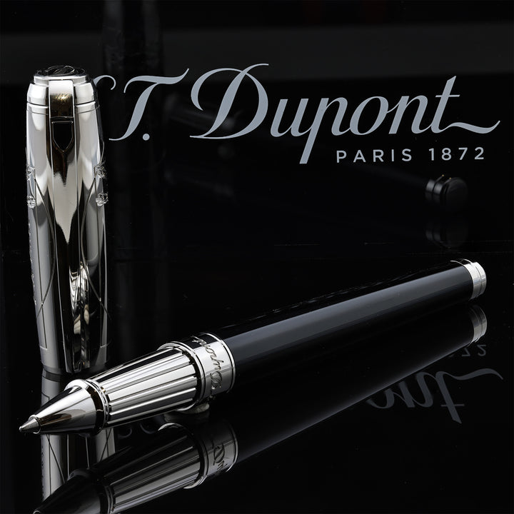 S.T. Dupont Line D Vitruvian Man Premium Black - Rollerball