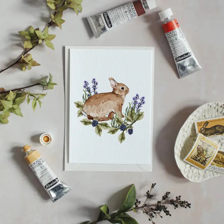 SB Greeting Card Wild Rabbit