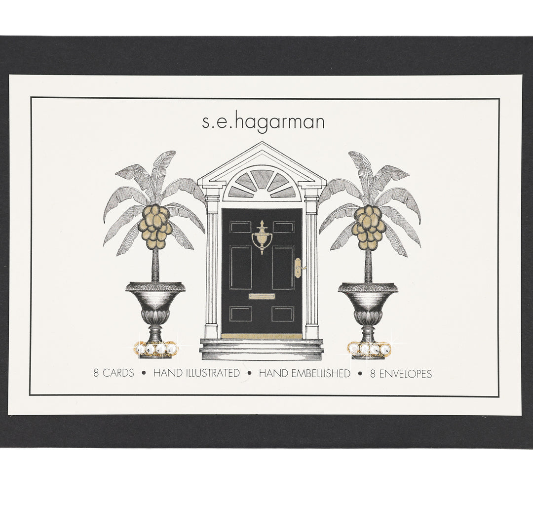 S.E.Hagarman Boxed Notecard - Welcoming Posh Palms