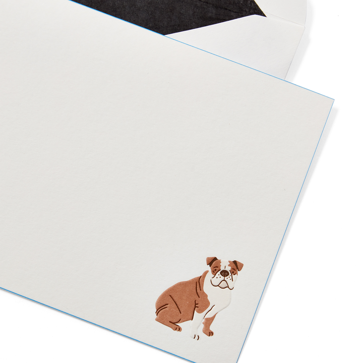 Smythson Of Bond Street Bulldog Motif Correspondence Cards 6.25" x 4" (10ct.)