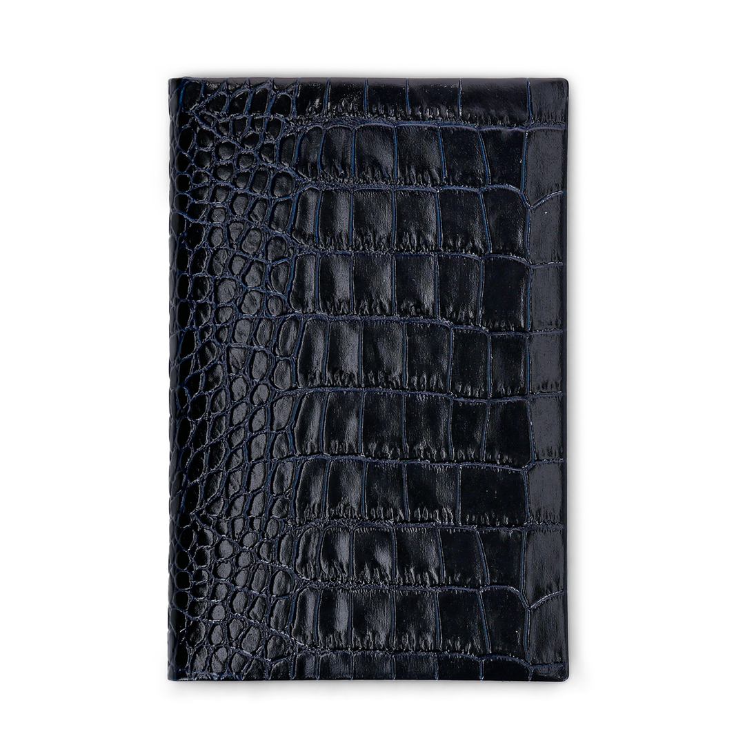 Smythson Of Bond Street Navy Blue Mara Leather - Notebook