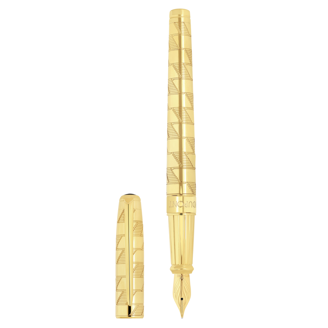 S.T. Dupont Monogram 1872 Eternity L Gold - Fountain Pen