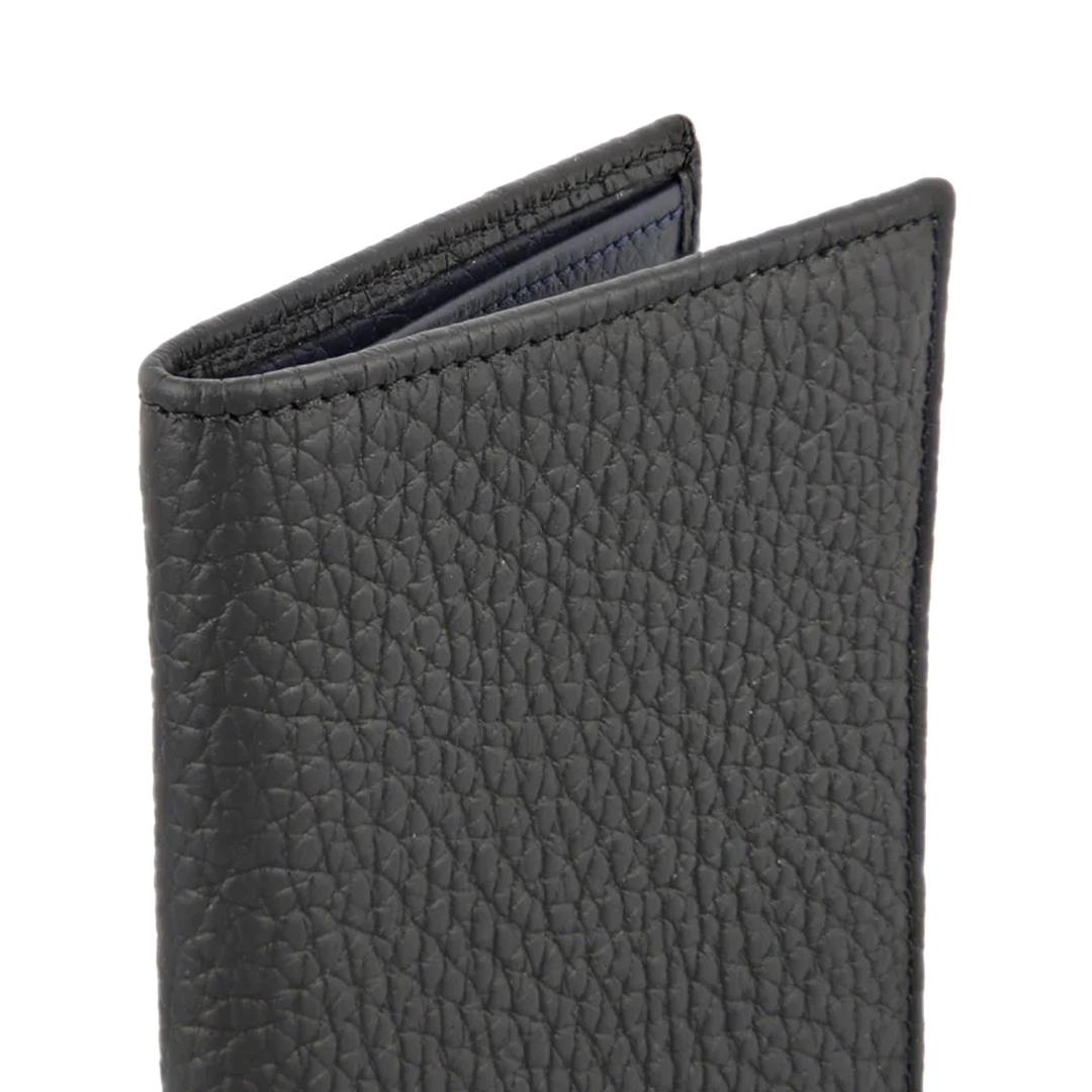 Khaki/black grained Neo Capsule 6-card wallet - Leather Goods