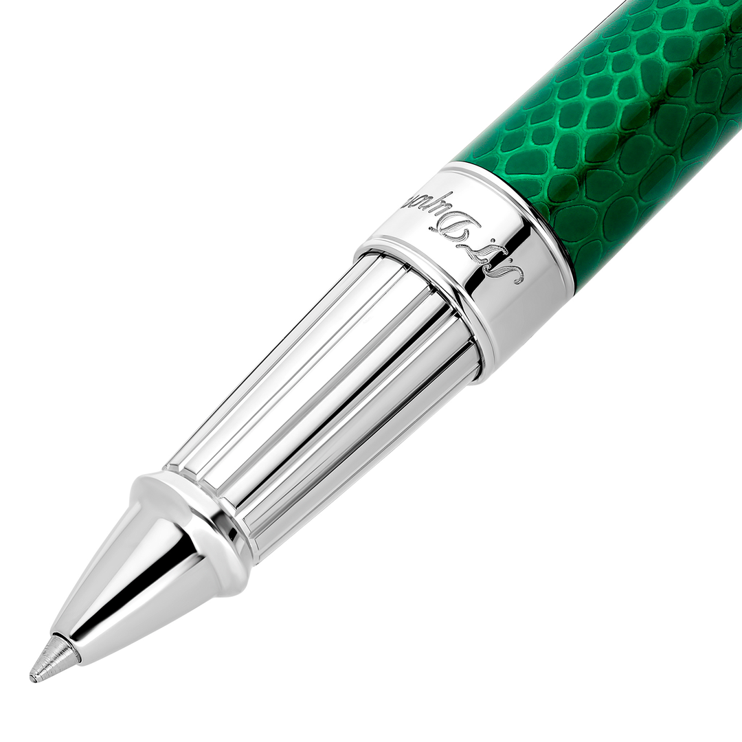 S.T. Dupont Line D Eternity Snake Skin Green - Rollerball