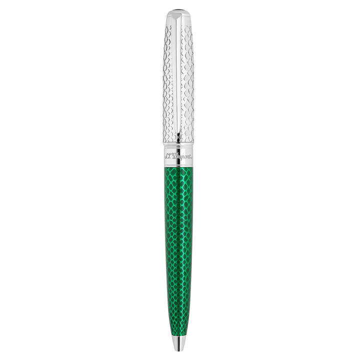 S.T. Dupont Line D Eternity Snake Skin Green - Ballpoint