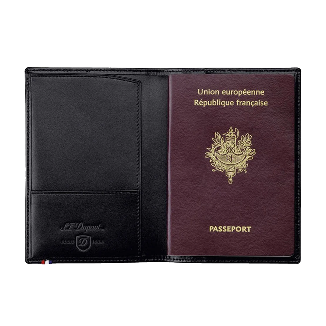 S.T. Dupont Line D Black Passport Cover