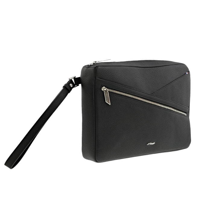 S.T. Dupont Black Grained Neo Capsule Pouch