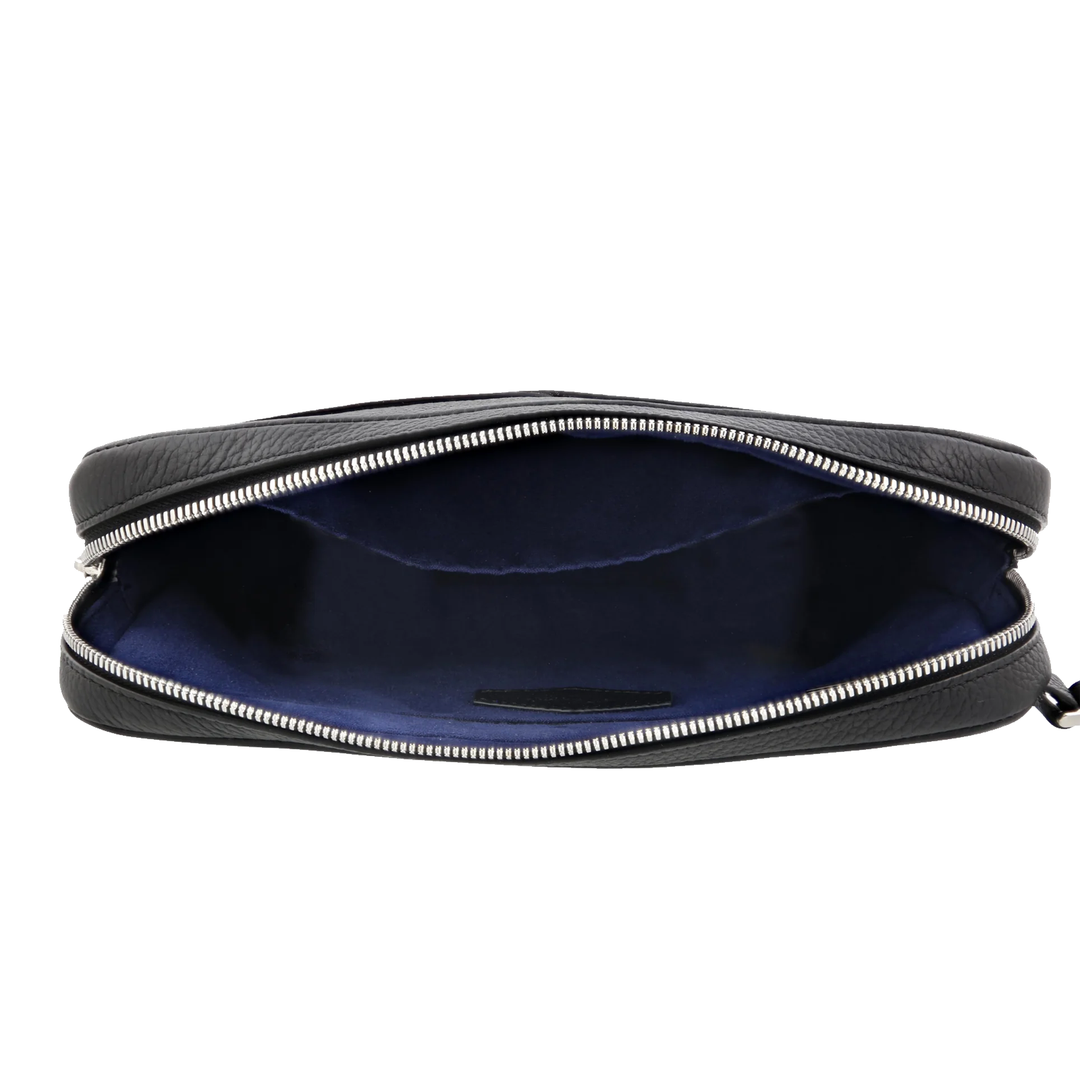S.T. Dupont Black Grained Neo Capsule Small Pouch