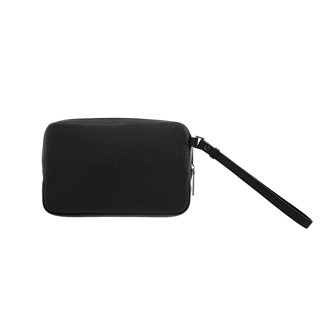 S.T. Dupont Black Grained Neo Capsule Small Pouch