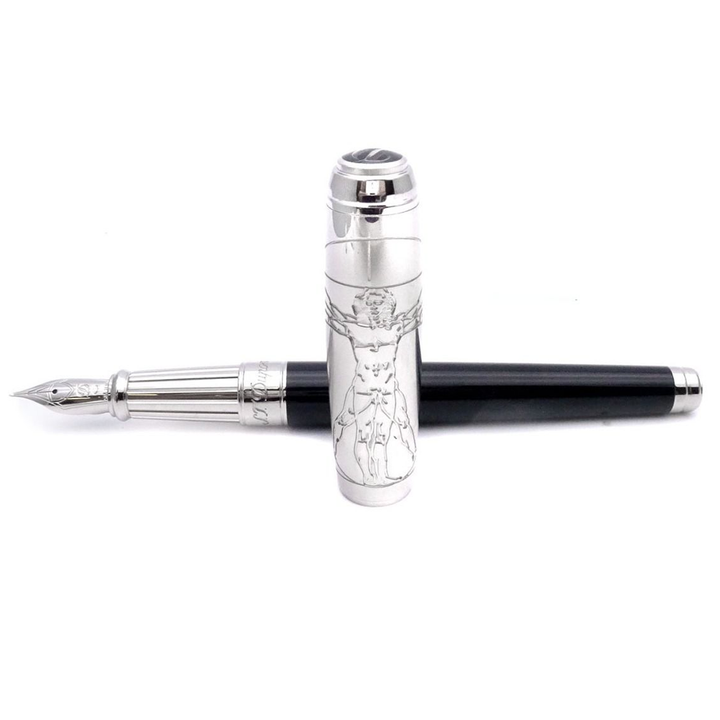 S.T. Dupont Line D Vitruvian Man Black - Fountain Pen