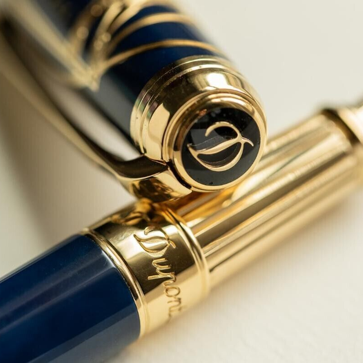 S.T. Dupont Line D Vitruvian Man Blue - Fountain Pen