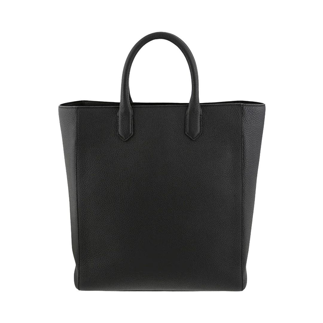S.T. Dupont Black Grained Leather Wine & Cigar Tote