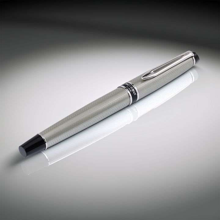 Waterman Expert Silver Chiseled Rollerball