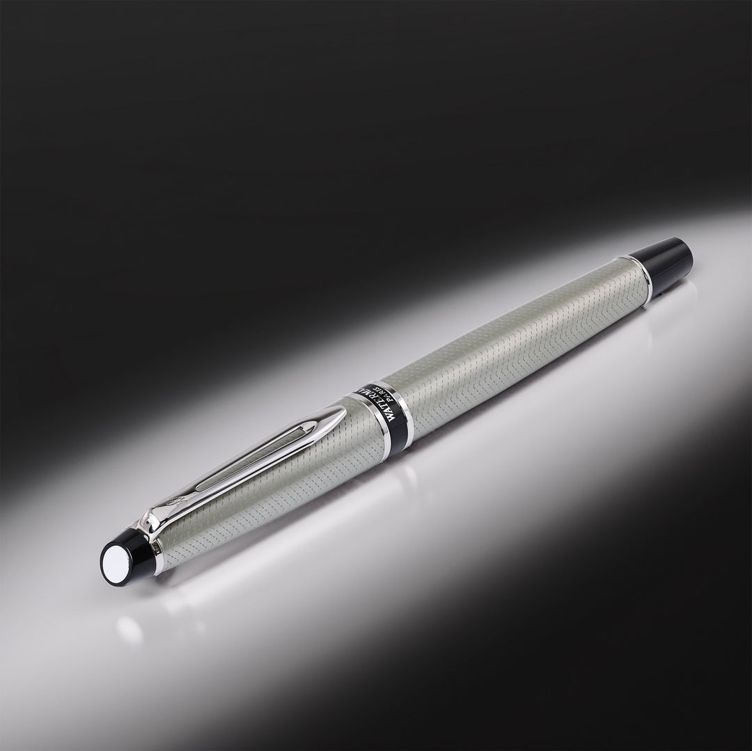 Waterman Expert Silver Chiseled Rollerball