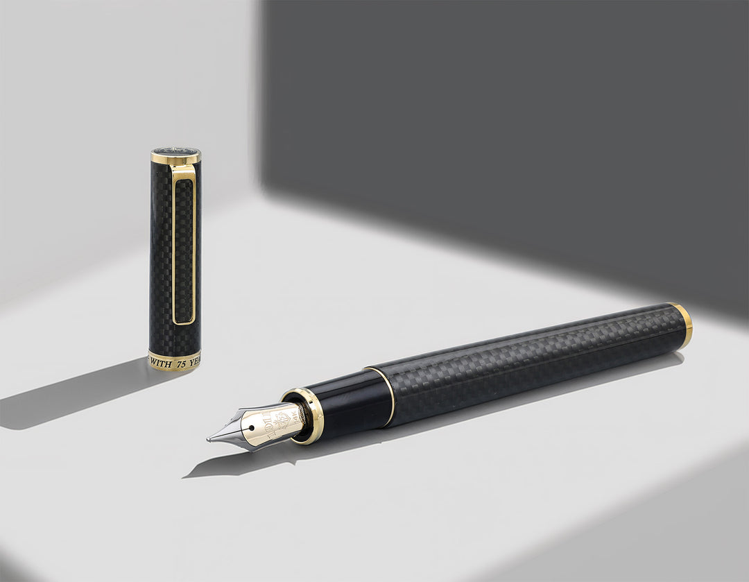 Sailor Profit 75th Anniversary Carbon Fiber Fountain Pen – 1986 Limited Edition