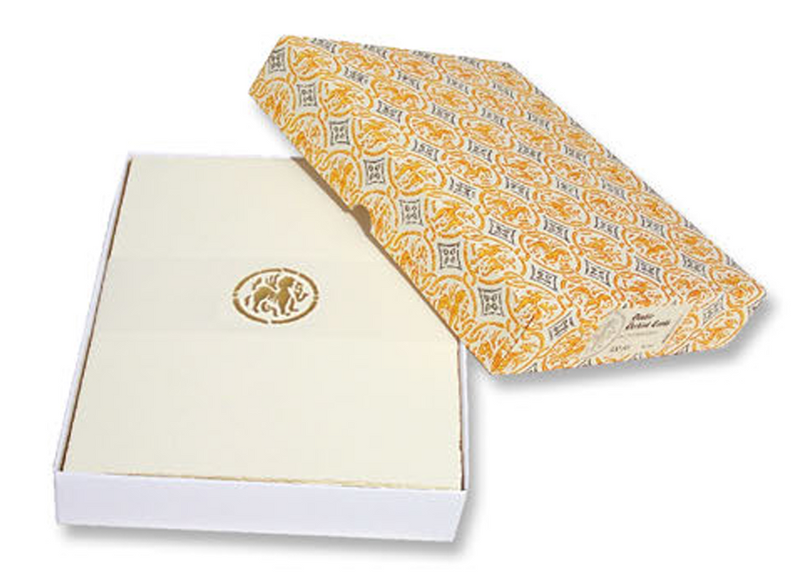 Caspari Palazzo Foil Metallic Gift Wrapping Paper in Green & Gold - 30 x 6' Roll