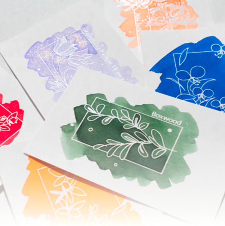 Colorverse Ink Art Card - Wildflower Series