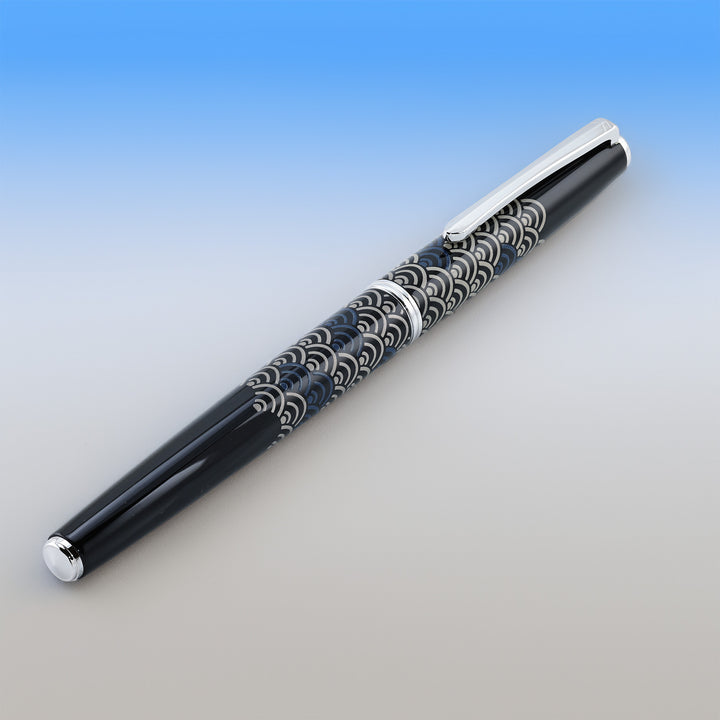 Pilot Maki-e Art Craft Fountain Pen Lacquer Seigaiha