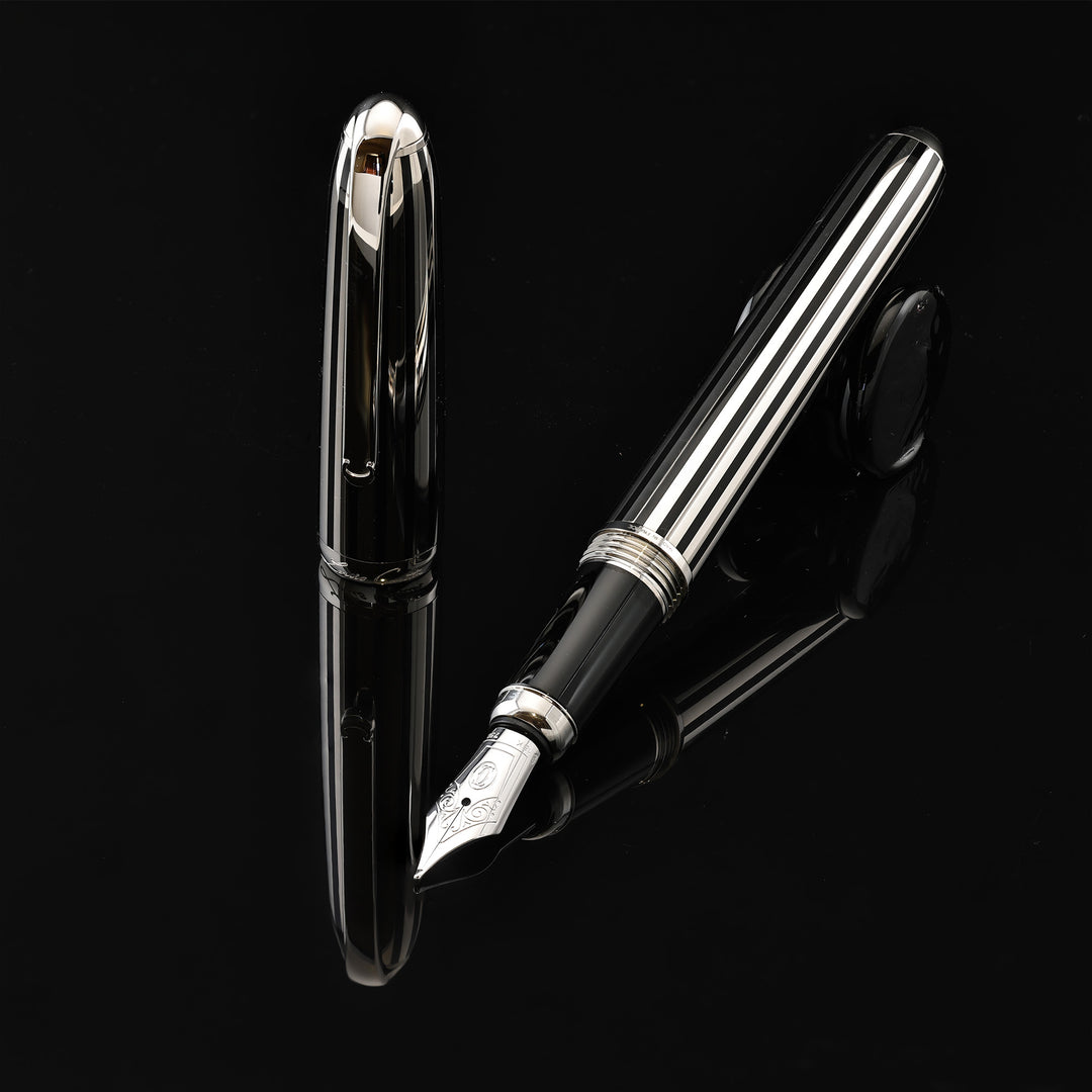 Cartier Dandy Silver and Enamal Fountain Pen Limited Edition