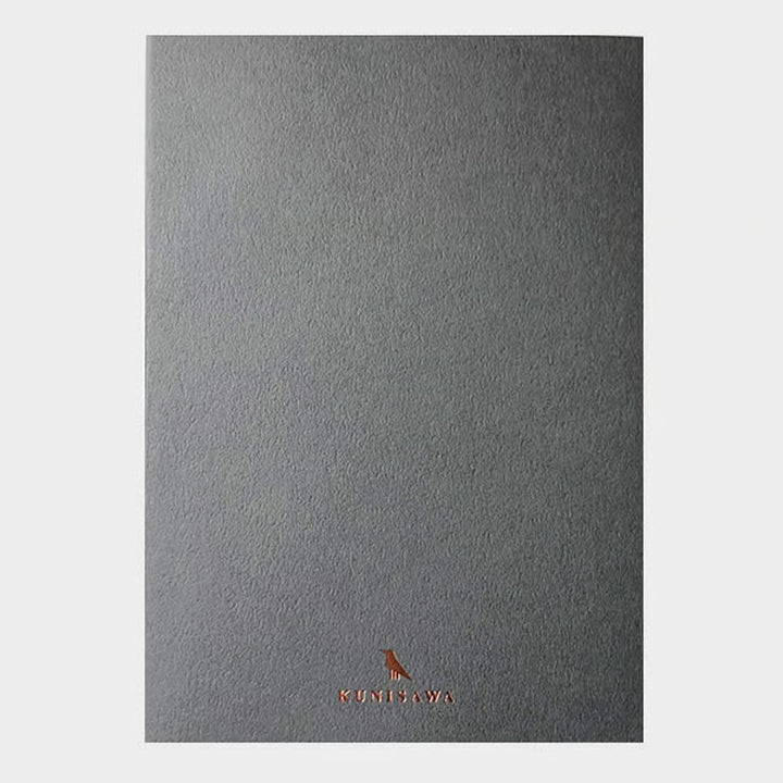 Premium Japanese Paper Slim Notebook - Grey A5 | KUNISAWA JAPAN