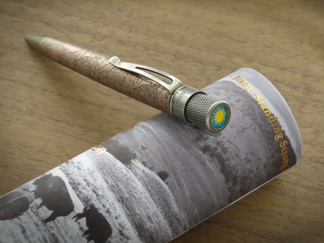 Retro 51 Smithsonian Bison Standing  Strong Rollerball Pen