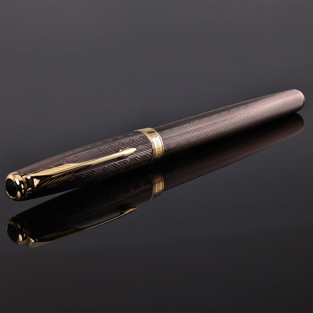 Parker Sonnet Chiseled Chocolate Fountain Pen
