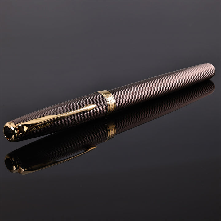 Parker Sonnet Chiseled Chocolate Fountain Pen