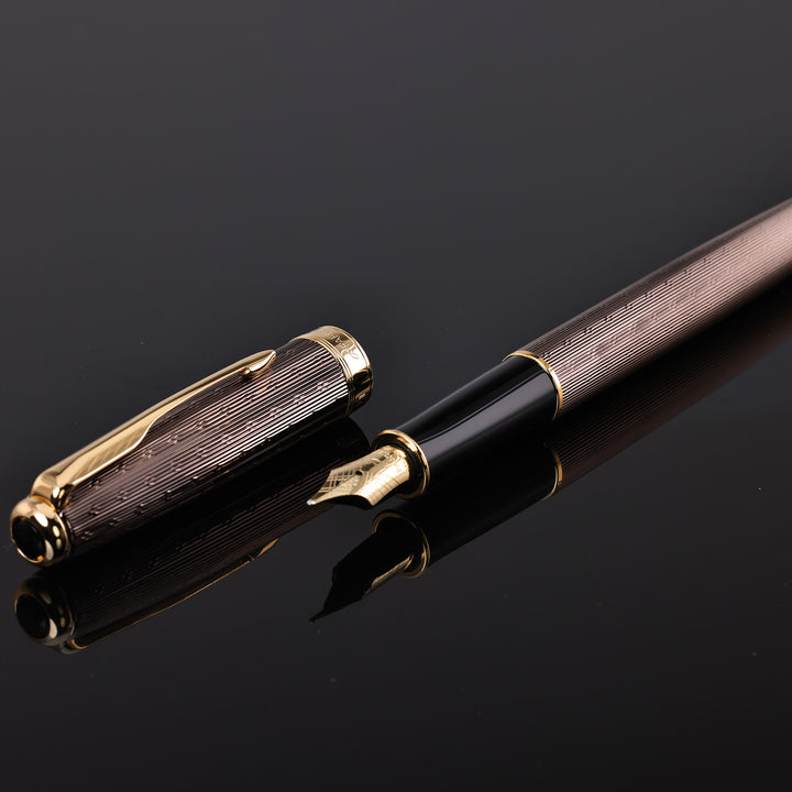 Parker Sonnet Chiseled Chocolate Fountain Pen