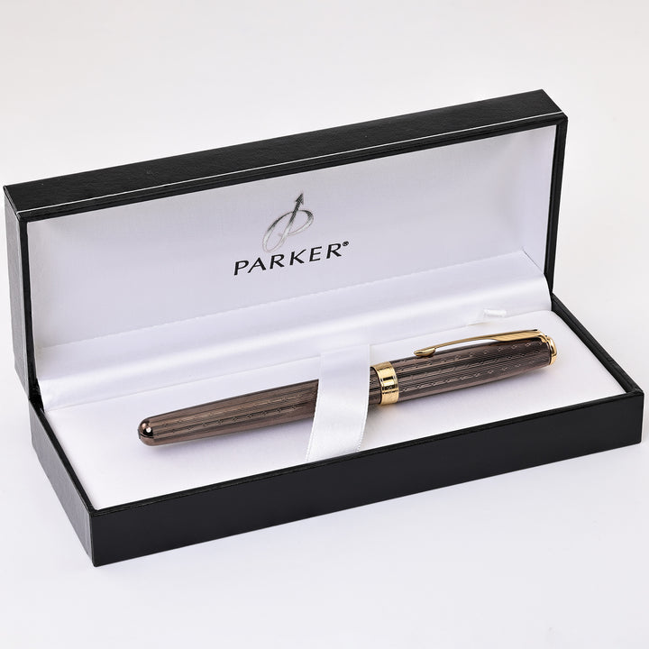 Parker Sonnet Chiseled Chocolate Fountain Pen