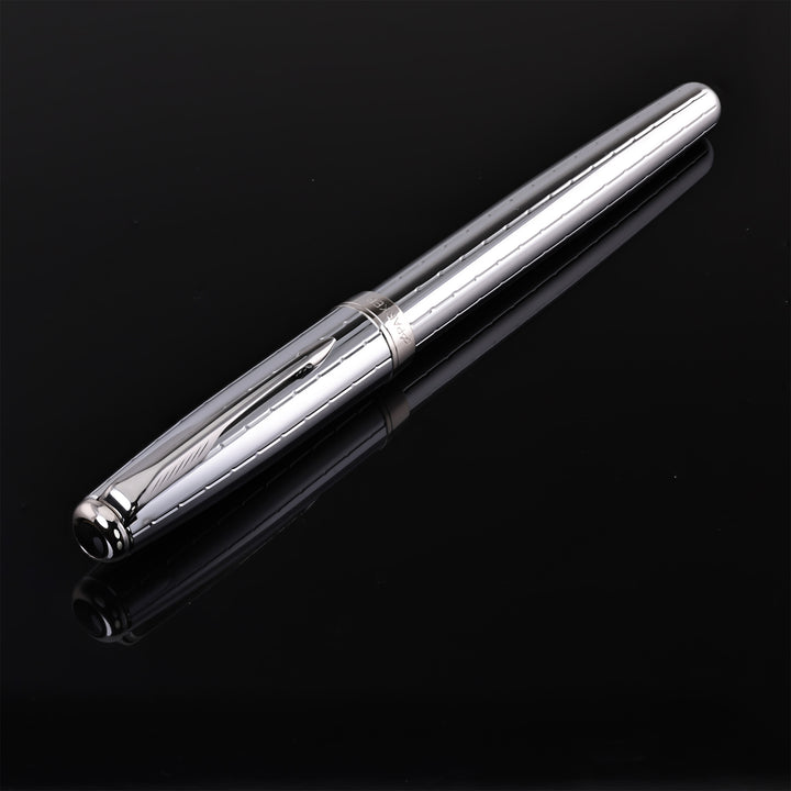 Parker Sonnet Chiseled Silver Fountain Pen