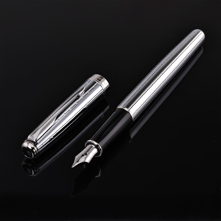 Parker Sonnet Chiseled Silver Fountain Pen