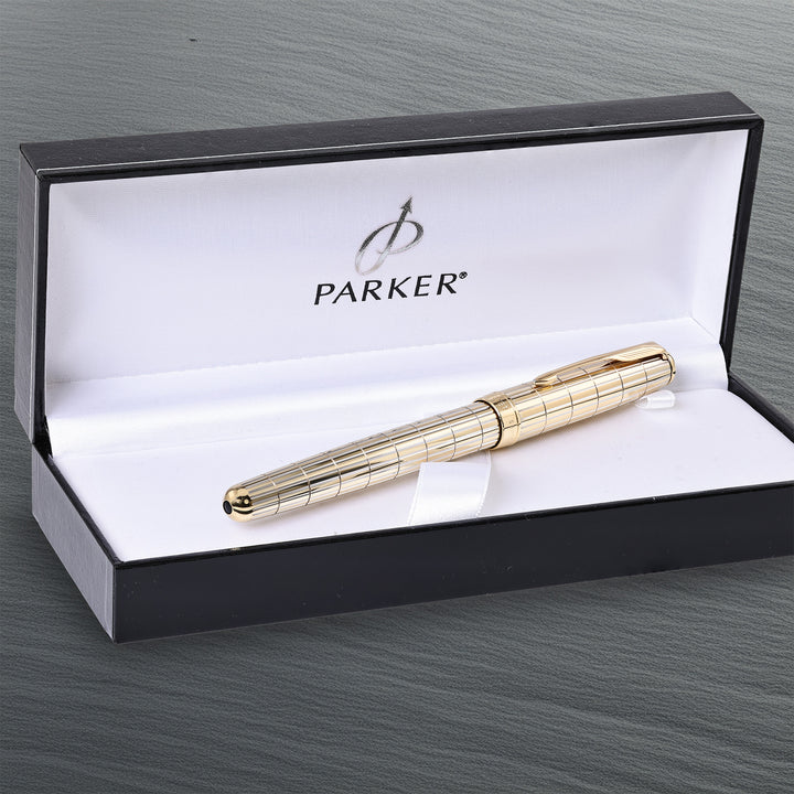 Parker Sonnet Crocodile Vermeil SE Fountain Pen