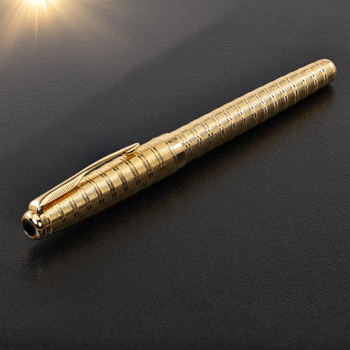 Parker Sonnet Gold Ciselé Tartan Fountain Pen