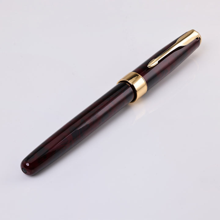 Parker Sonnet Red Marbled Fountain Pen