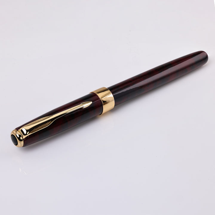 Parker Sonnet Red Marbled Fountain Pen