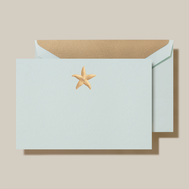 Crane Starfish Note Cards & Envelopes